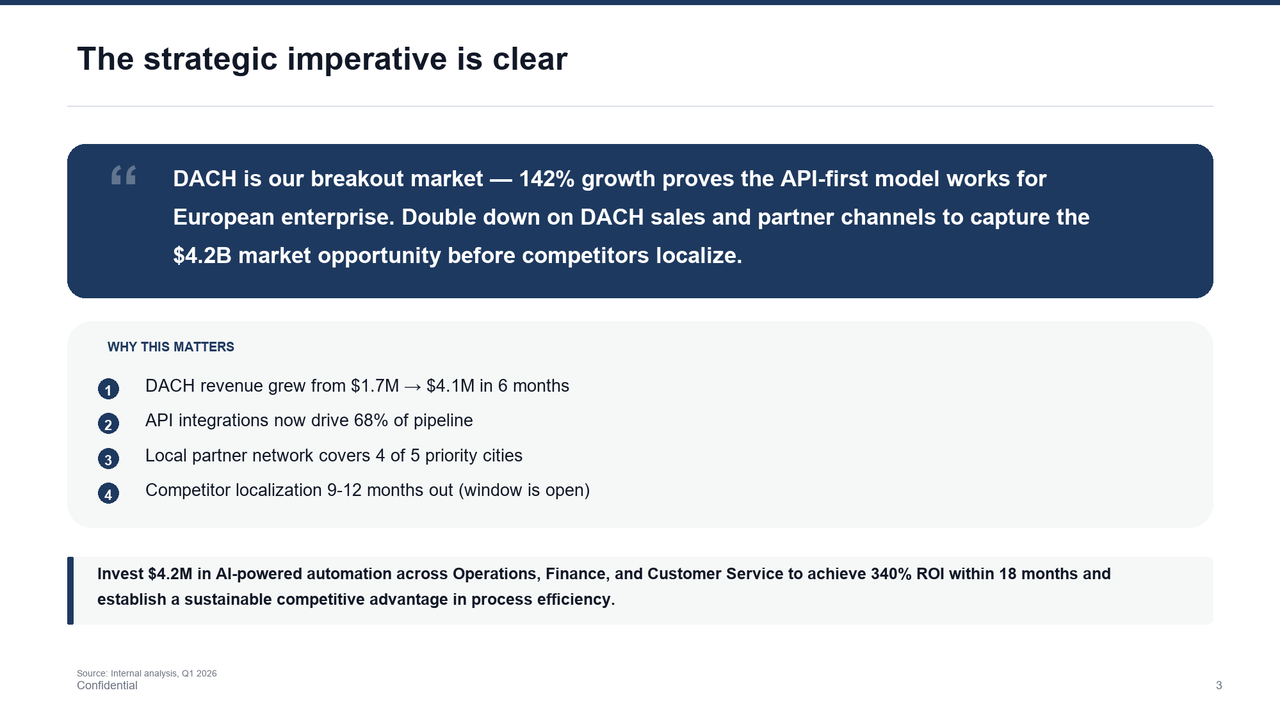 Key Takeaway slide template preview
